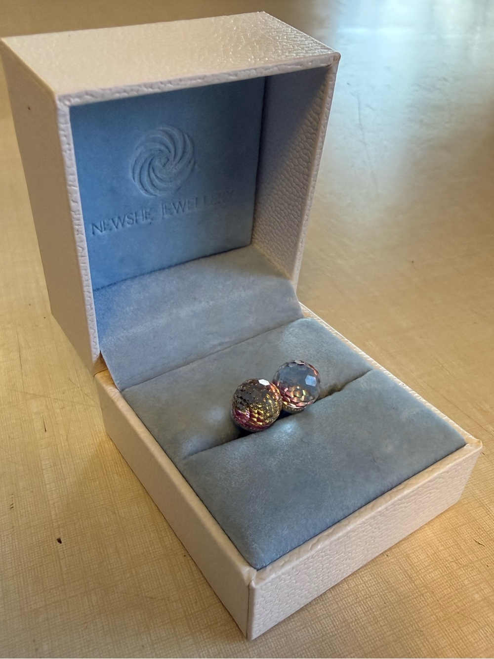 Iridescent Multicolor Stud Earrings